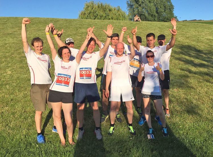 ALEXMENÜ erfolgreich beim Firmen-Staffel-Lauf