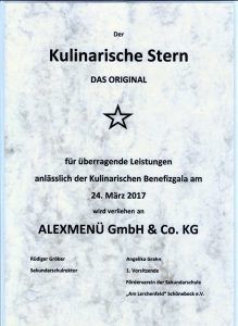 Kulinarischer Stern_Urkunde