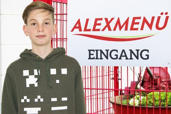 Praktikan Lucas besucht ALEXMENÜ am Boys Day