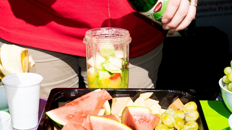 Die Smoothies werden frisch zubereitet!