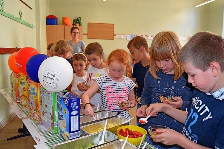 Begutachtung der verschiedenen Zutaten