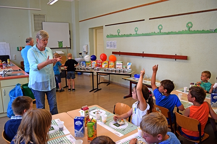 Alle Kinder sind motiviert und machen super mit!