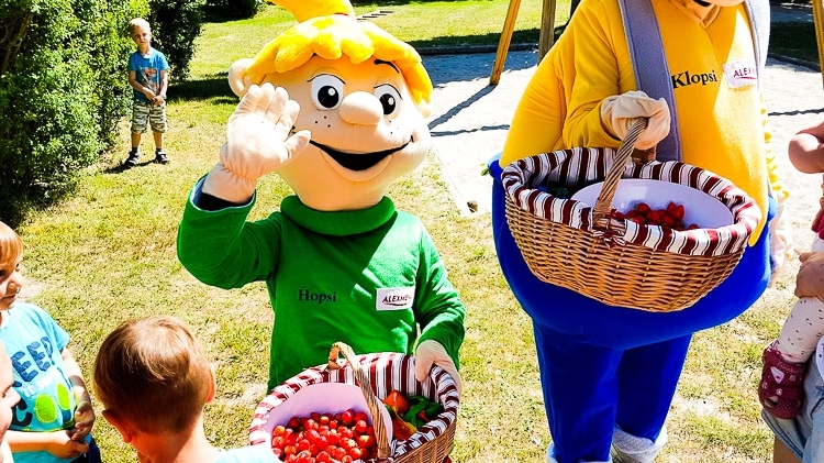 Unsere Maskottchen sind immer super drauf!