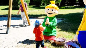 Für kleine Spieleinheiten hat Hopsi immer Zeit!