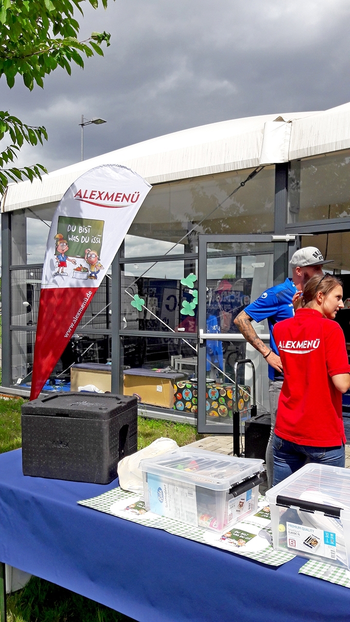 Der Stand von ALEXMENÜ beim KidsClub Magdeburg