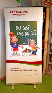 Der "Du bist was du isst" Banner von ALEXMENÜ