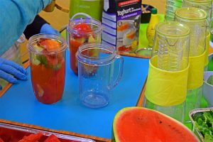 Etwas außergewöhnlich: der Smoothie "Kaugummi-Melone" von Lena