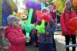 Bunte Blumen-Ballons