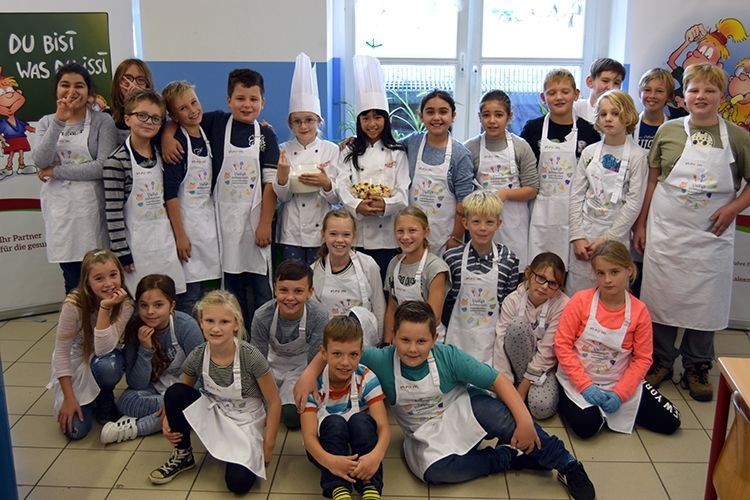 Die Teilnehmer der Klasse 4b der Grundschule