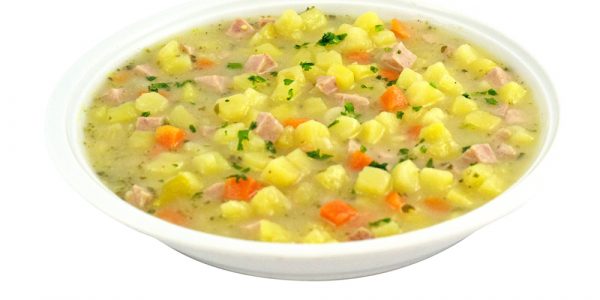 1312 Kartoffelsuppe mit Wurstwürfeln