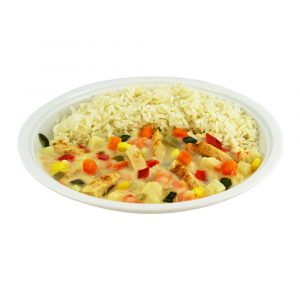 2966 Gemüse-Hähnchenpfanne mit Reis