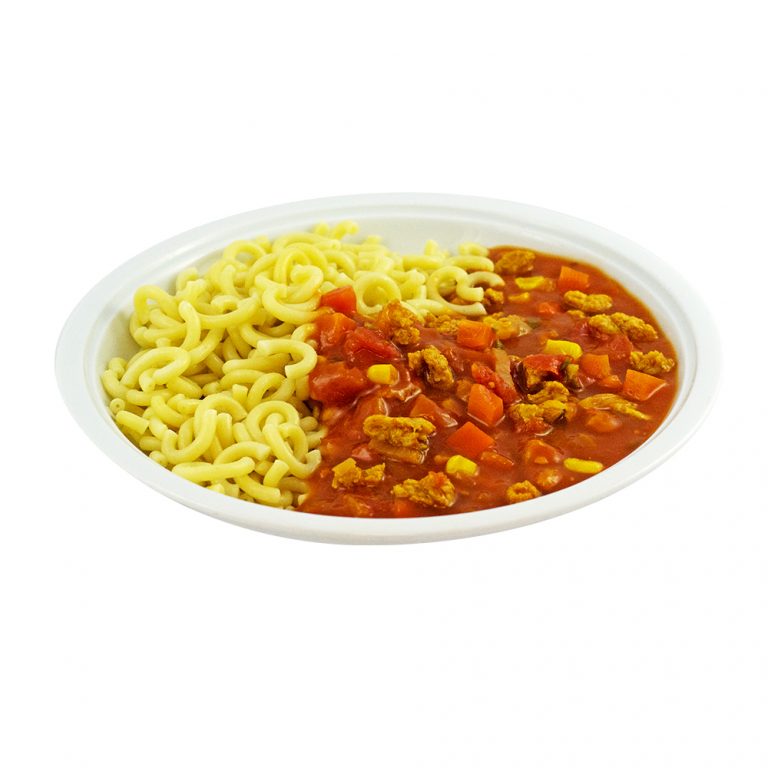 3287 Nudeln mit Soja-Bolognese, Sojageschnetzeltes in Tomaten ...
