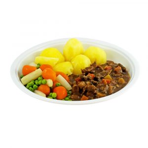 3351 Rindergeschnetzeltes mit Leipziger Allerlei und Kartoffeln