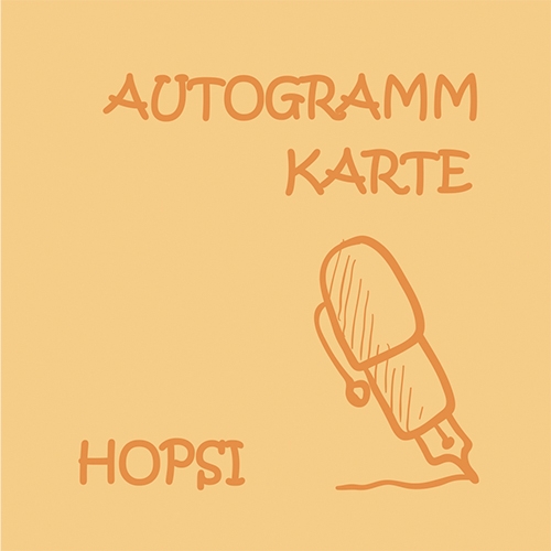 Autogrammkarte Hopsi