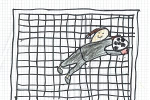 Von Nina: Ich finde Fußball voll cool weil man so schnell laufen kann auf dem Platz wie man kann und weil wenn man im Tor ist, freue ich mich wenn ich die Bälle halte!