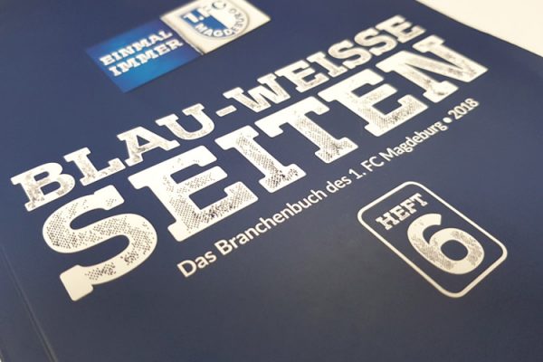 In der 6. Ausgabe vom Branchenbuch des 1. FCM werden über 400 Unterstützer des Vereins vorgestellt. ©M.Kunz/ALEXMENÜ