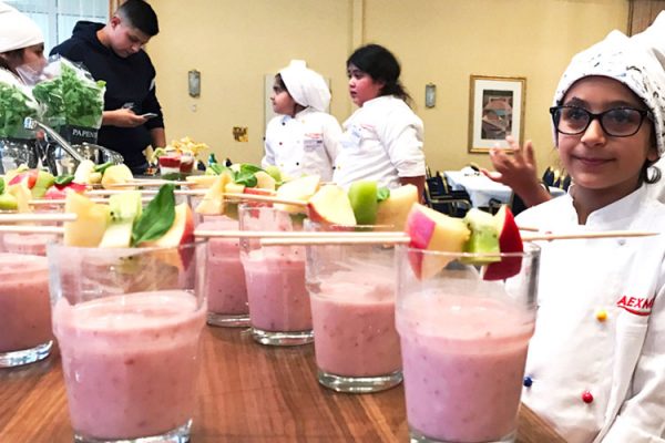 Als Dessert gibt es beerenstarken Quark-Joghurt. © Bürgerstiftung Magdeburg