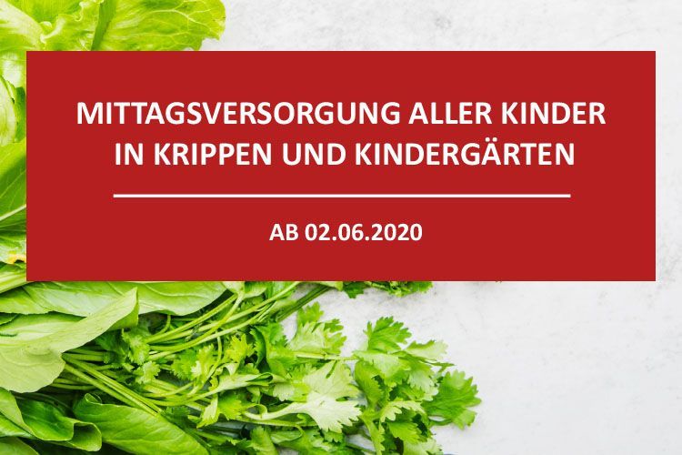 Ab Juni startet die Mittagsversorgung für alle Krippen- und Kitakinder in Sachsen-Anhalt.