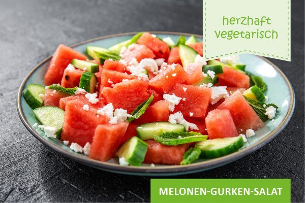 Melonen-Gurken-Salat ©freepik