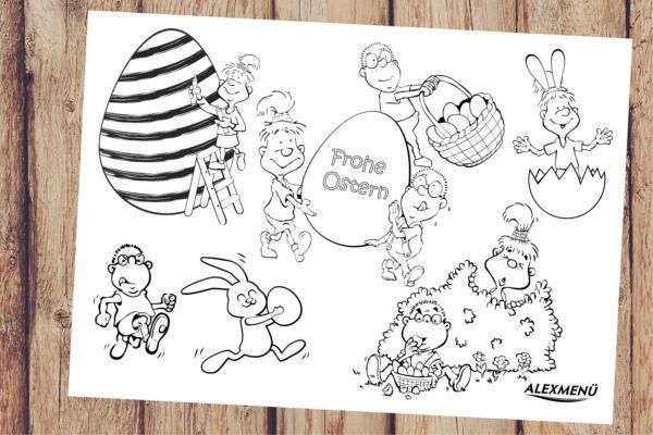 Ausmalbild Ostern