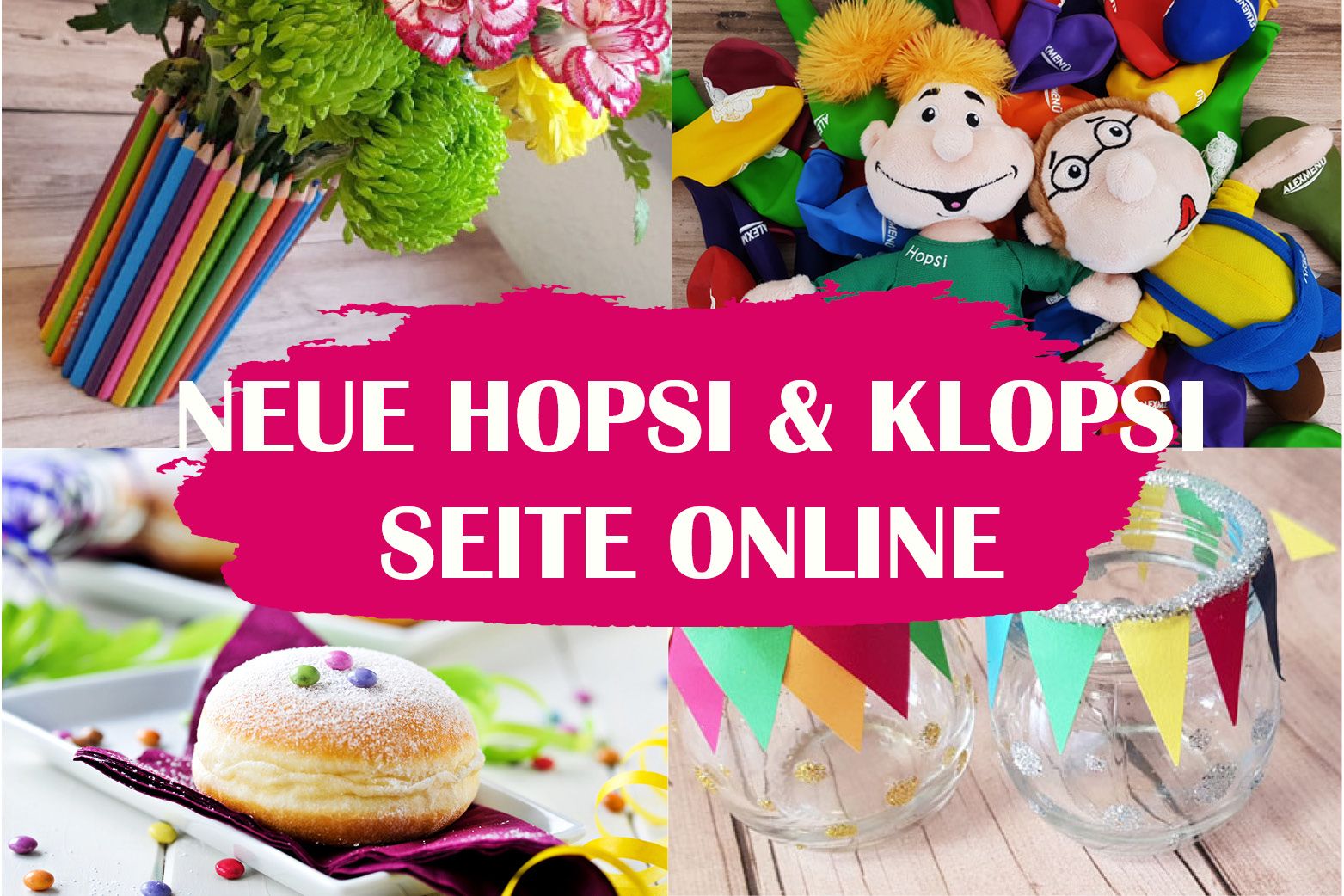 Unsere neue Hopsi und Klopsi Seite ist endlich online
