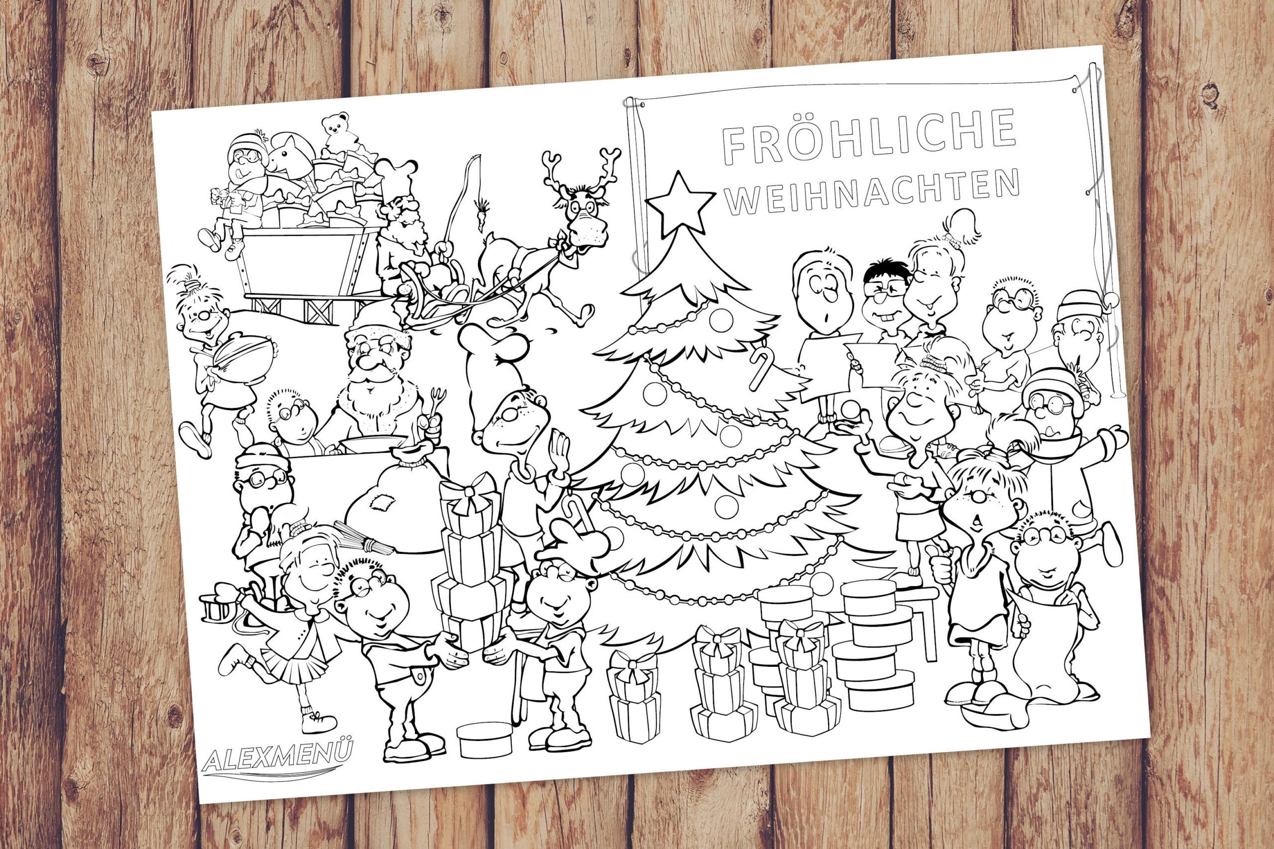 Ausmalbild Weihnachten