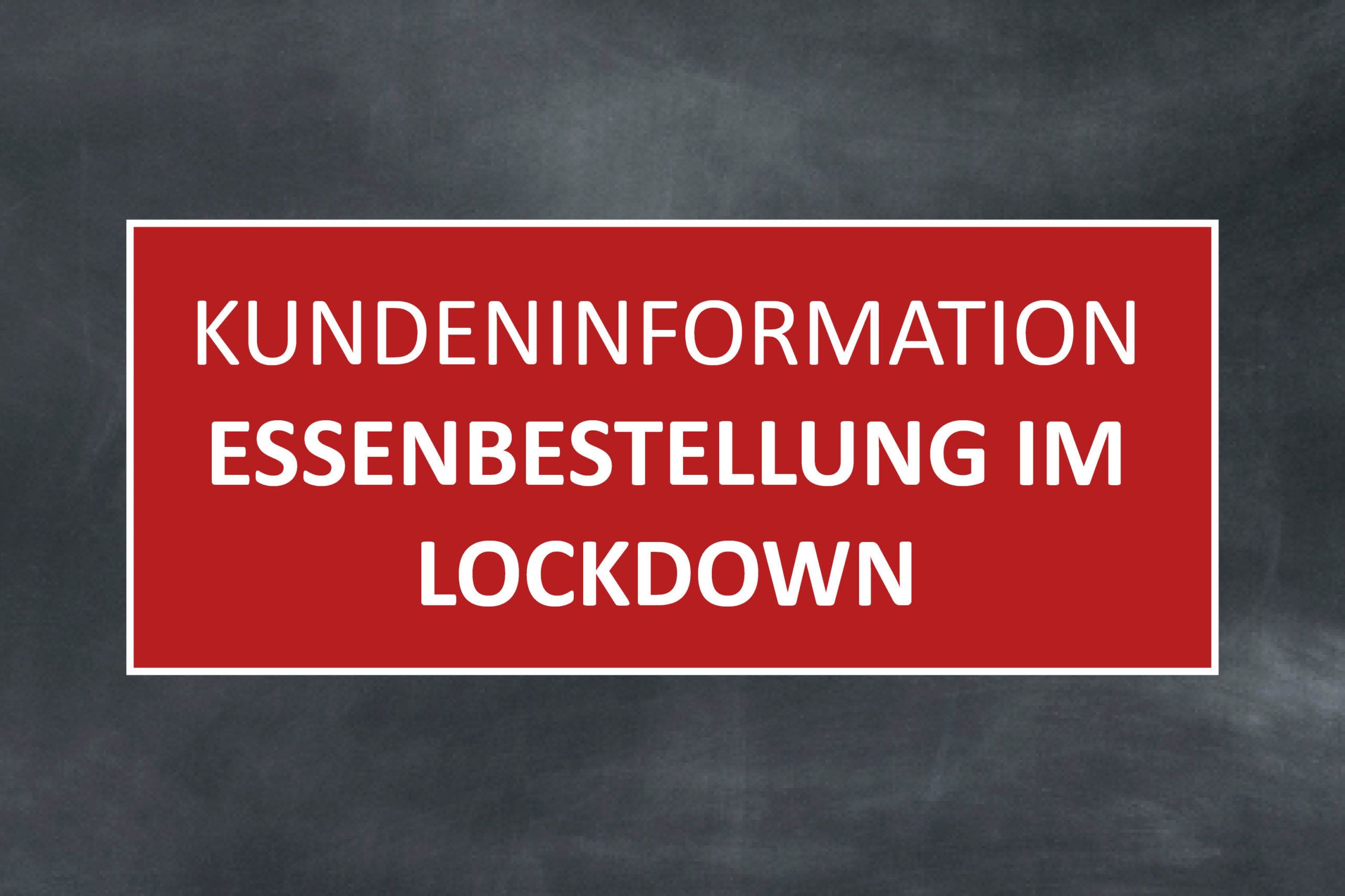 Essenbestellung im Lockdown