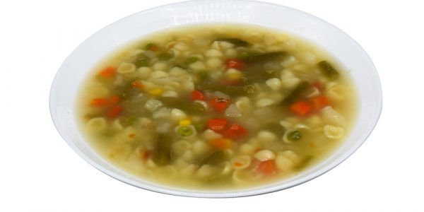 Muschelnudelsuppe mit Gemüseeinlage