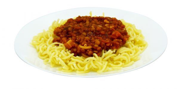 Nudeln mit Linsenbolognese