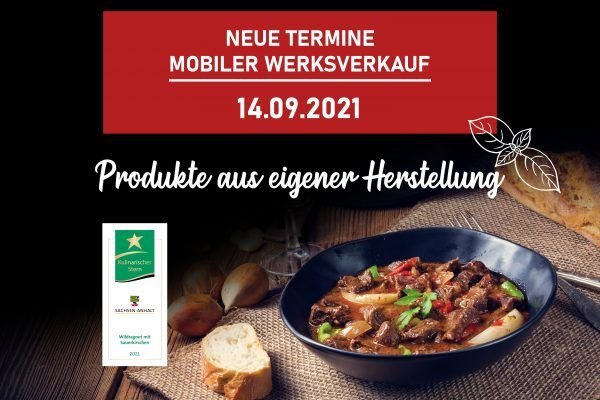 Termin Mobiler Werksverkauf 09.2021