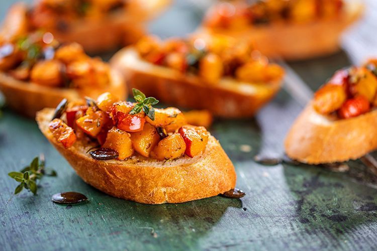 Kürbis-Bruschetta