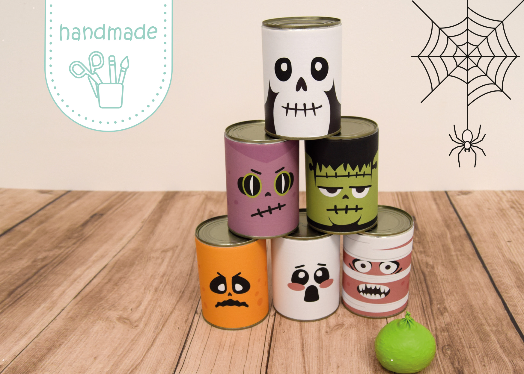 Dosen-Wurfspiel-Halloween