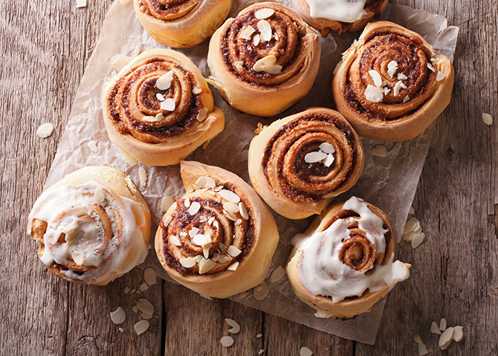 Zimtschnecken mit Frischkäse Glasur